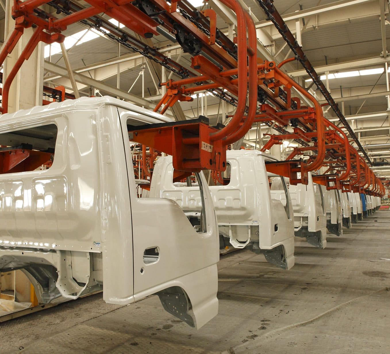 Línea de producción de cabina de camiones JAC