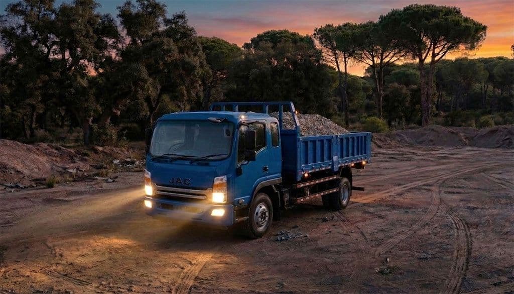 Camión eléctrico para construcción y obra