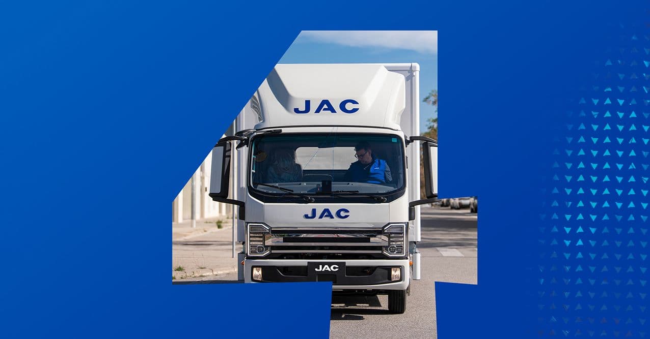JAC Motors cumple 4 años liderando camiones eléctricos en España